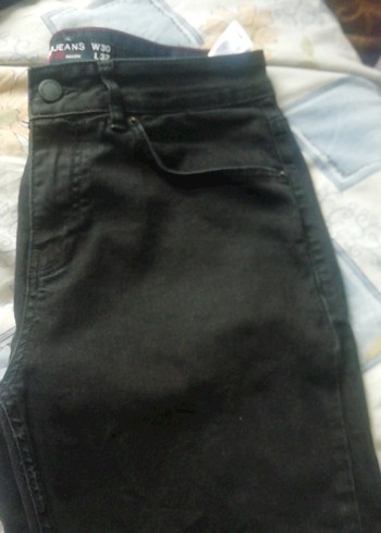 30 Beden Koyu gri, Bol Kesim Erkek Jean, tertemiz KOTON, 50 TL