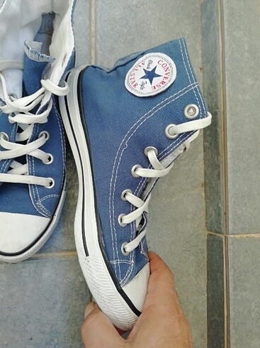 38 Beden mavi Renk Converse all star marka, 38 no sıfır ayarında, 100TL kaçmaz