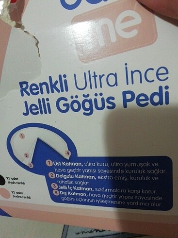 Beden Ultra ince jelli göğüs pedi,, 27 adet var sıfır,, HEPSİ 30 tl
