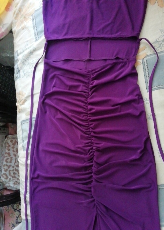 Eflatun abiye, trendyol marka,, sıfır ayarında 60 TL  - Görsel 3