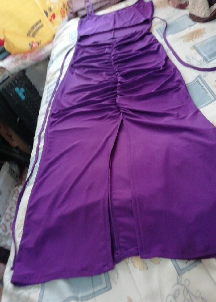 Eflatun abiye, trendyol marka,, sıfır ayarında 60 TL  - Görsel 5