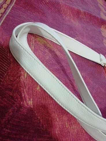 Beden Beyaz renk çanta askısı kelepçeli sıfır ürün,,, 30 tl