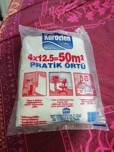Eşya toz boya badana için 50 metrekare,, naylon 50 tl