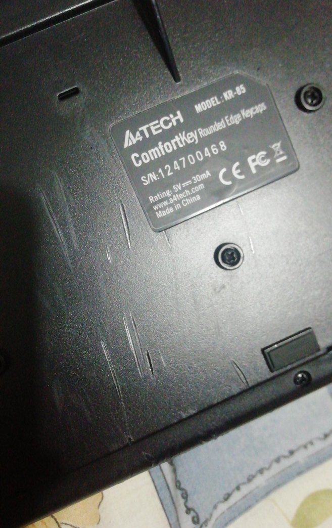 A4Tech, kr 85 model, Kablolu Klavye, 50tl, açıklama oku - Görsel 4