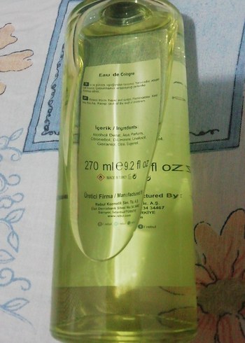 Rebul nature 80 c,,, doğal gülsuyu kolonya, keskin 80tl - Görsel 3