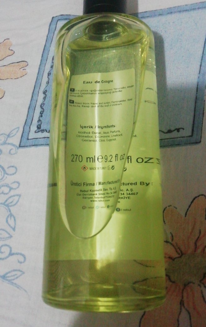 Rebul nature 80 c,,, doğal gülsuyu kolonya, keskin 80tl - Görsel 3