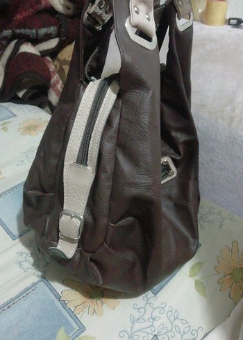 Kahverengi Deri Kadın Omuz Çantası, temiz 95 TL - Görsel 5