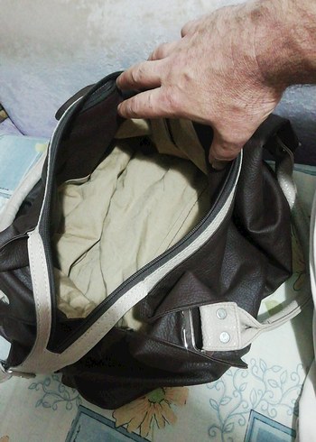 Kahverengi Deri Kadın Omuz Çantası, temiz 95 TL - Görsel 7