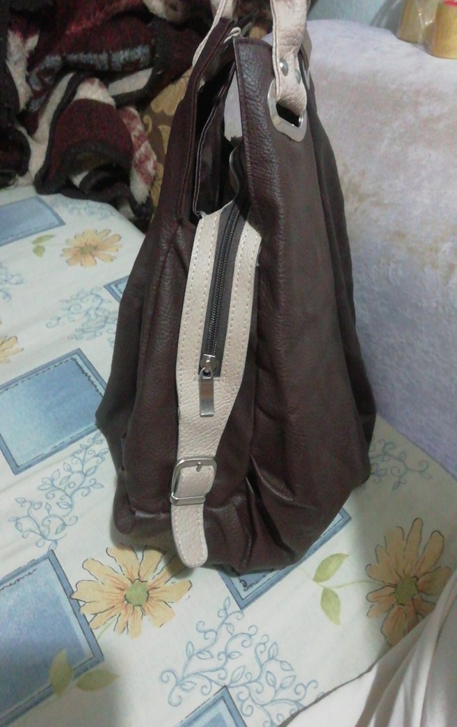 Kahverengi Deri Kadın Omuz Çantası, temiz 95 TL - Görsel 4