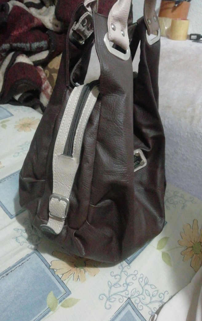 Kahverengi Deri Kadın Omuz Çantası, temiz 95 TL - Görsel 5