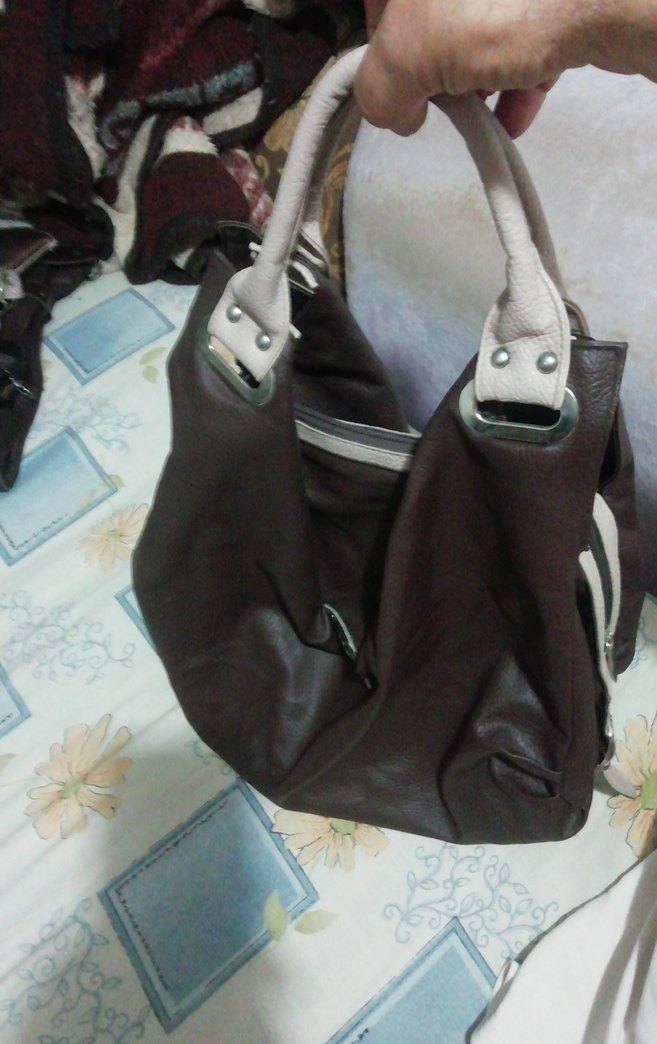 Kahverengi Deri Kadın Omuz Çantası, temiz 95 TL - Görsel 3