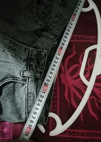 Gri Yüksek Bel Salaş Kadın Kot Pantolon ponza plus, 100TL - Görsel 11