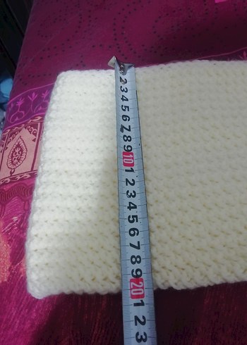 Krem rengi el Örgüsü boğazlık atkı,, sıfır üründür 40 TL - Görsel 10