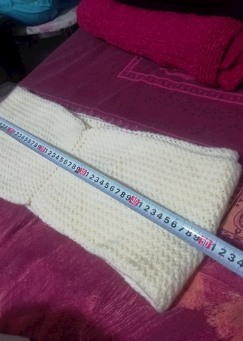 Krem rengi el Örgüsü boğazlık atkı,, sıfır üründür 40 TL - Görsel 9