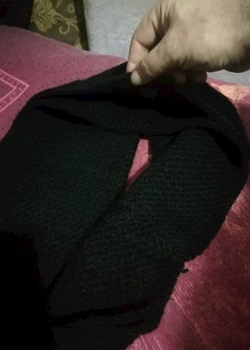 Siyah boğazlık çift katlı kalın yumuşak sıfır örgü, 40 TL - Görsel 4