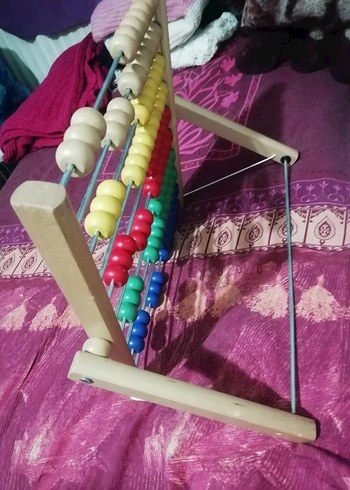 Ahşap Abaküs Eğitici, sayma tahtası, 100 adet sayma 100 TL - Görsel 3