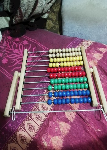 Ahşap Abaküs Eğitici, sayma tahtası, 100 adet sayma 100 TL - Görsel 4