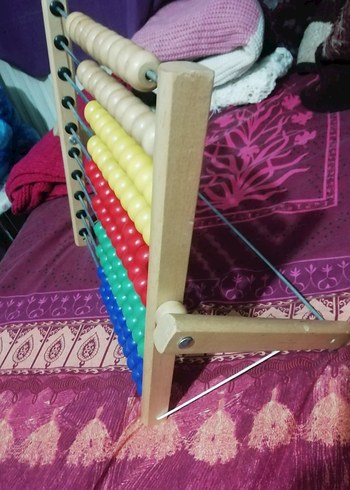 Ahşap Abaküs Eğitici, sayma tahtası, 100 adet sayma 100 TL - Görsel 8