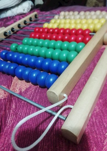 Ahşap Abaküs Eğitici, sayma tahtası, 100 adet sayma 100 TL - Görsel 5