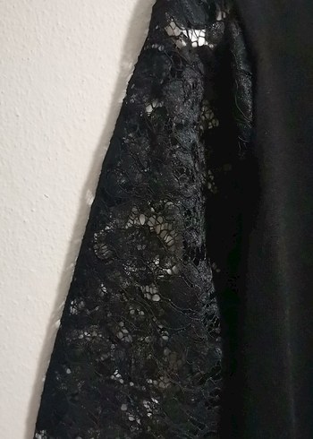 Waikiki marka Dantel,kollu, Siyah Triko Bluz, sıfır ürün,100 TL - Görsel 3