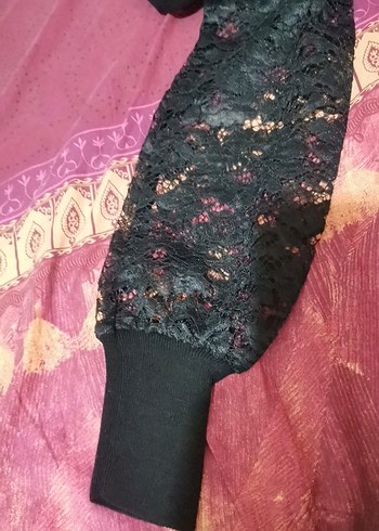 Waikiki marka Dantel,kollu, Siyah Triko Bluz, sıfır ürün,100 TL - Görsel 12