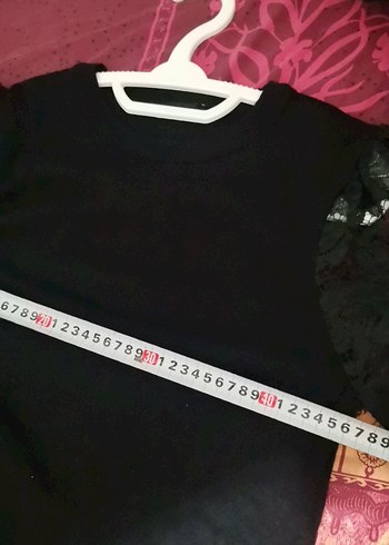 Waikiki marka Dantel,kollu, Siyah Triko Bluz, sıfır ürün,100 TL - Görsel 10