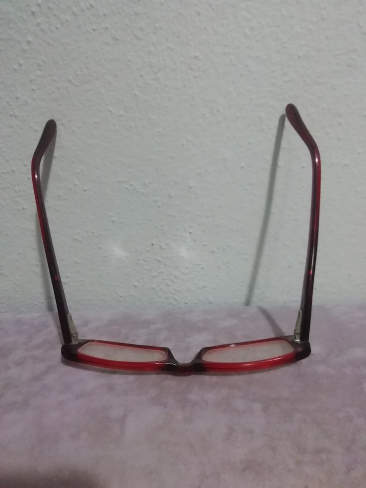 Koyu Kırmızı yakın okuma gözlüğü 1.30 numara - Görsel 4