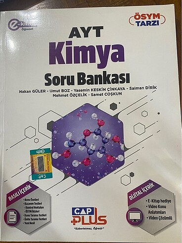 Ayt kimya çap yayınları