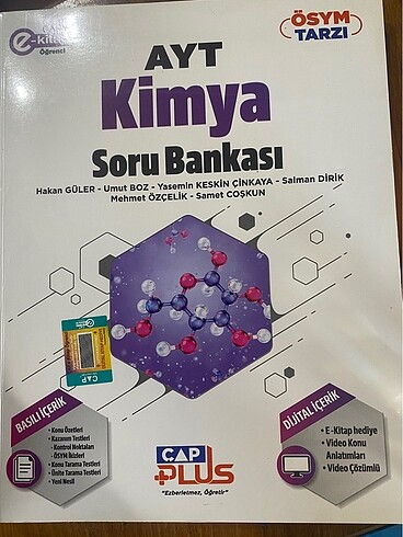  Ayt kimya çap yayınları