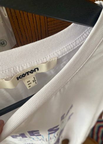 Koton Beyaz Baskılı Tişört - Görsel 3