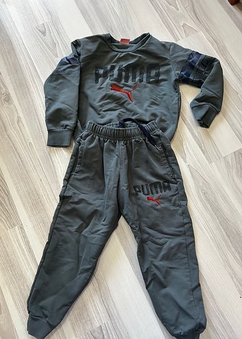 Gri Puma Erkek Çocuk Eşofman Takımı