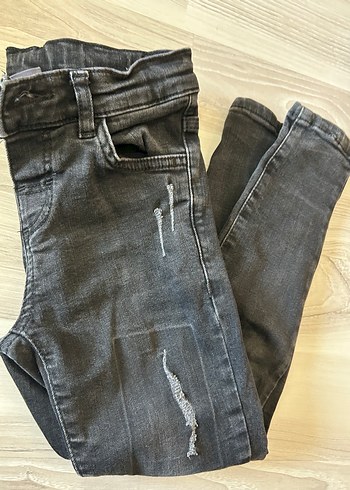 Gri Kadın Denim Dar Kesim Jean