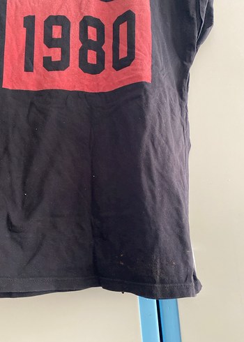 Siyah 1980 Baskılı Hamile Tişörtü - Görsel 3