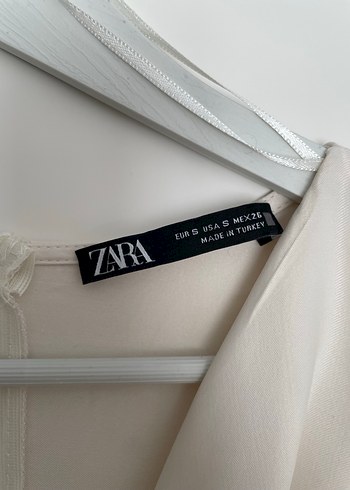 Drapeli Beyaz Uzun Elbise - Görsel 6