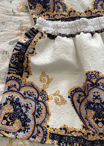 Desenli Dantel Detaylı Elbise - Görsel 4