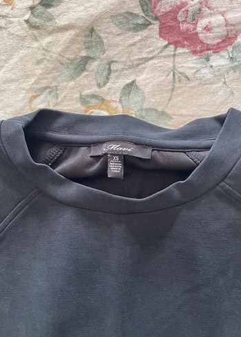 Siyah Kadın Fermuarlı Sweatshirt - Görsel 2