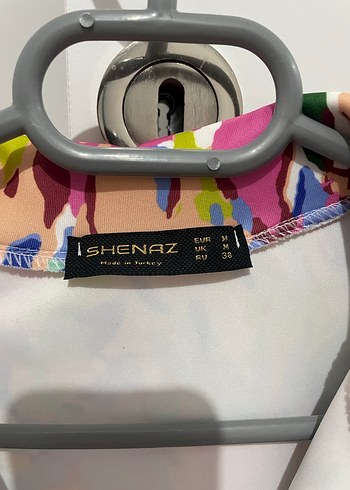 m Beden Renkli Tie-Dye Kadın Fermuarlı Ceket