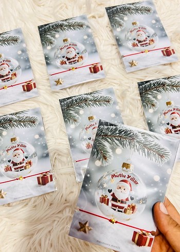 Beyaz Yeni Yıl Kartı - Mutlu Yıllar - Görsel 2