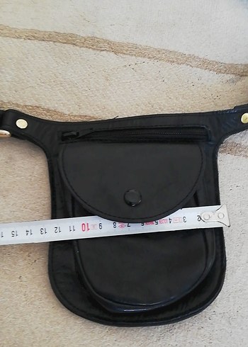  Beden siyah Renk Siyah Tokalı Biker Tarzı Çapraz Çanta
