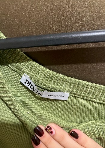 YeşilTriko Askılı Kadın Atlet - Görsel 3