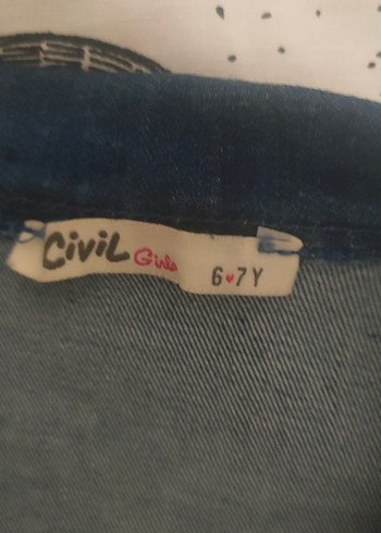 kiz cocuk kot ceket 6-7 yas - Görsel 3