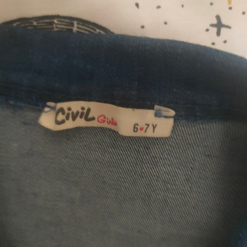 kiz cocuk kot ceket 6-7 yas - Görsel 3