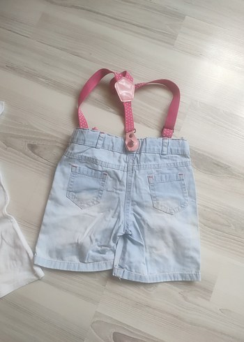 5 Yaş Beden kiz cocuk tshirt ve askili sort