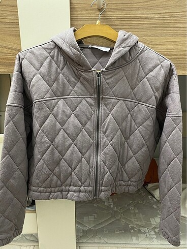 Mango crop fermuarlı ceket