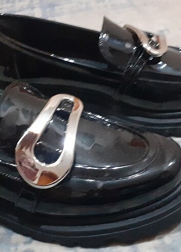 39 Beden siyah Renk Rugan loafer