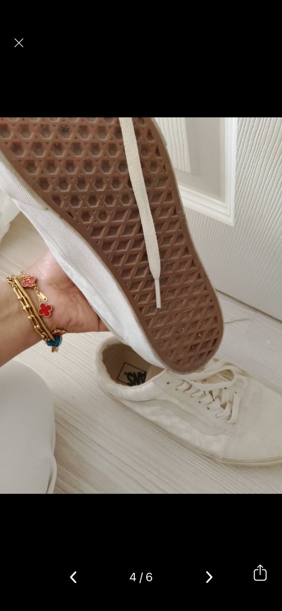 Beyaz Bağcıklı Kadın Spor Ayakkabı - Görsel 2