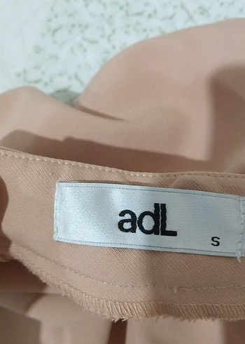 Bej Midi Drapeli Kolsuz Elbise - Görsel 7