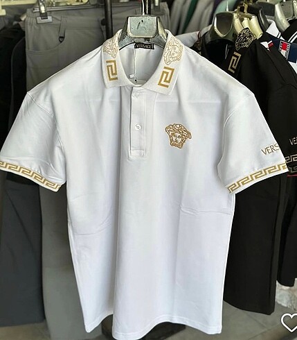 Versace polo yaka t-shirt