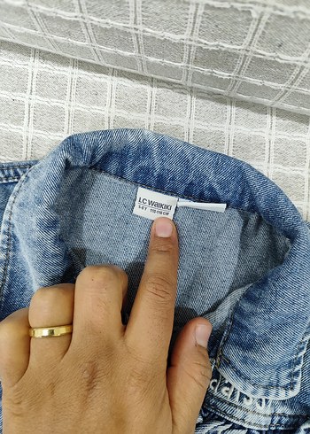 Kız Çocuk Kot Ceket Fırfırlı 5_6 yaş - Görsel 2