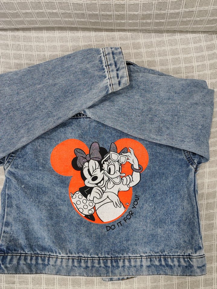 Kız Çocuk Kot Ceket Fırfırlı 5_6 yaş - Görsel 4